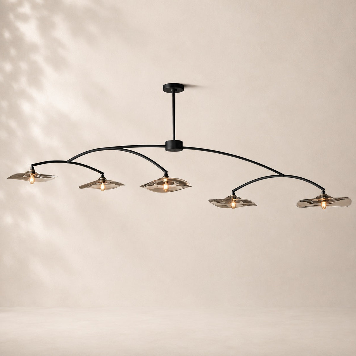 Lilaire Glass Linear Chandelier 80"