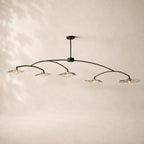Lilaire Glass Linear Chandelier 80"
