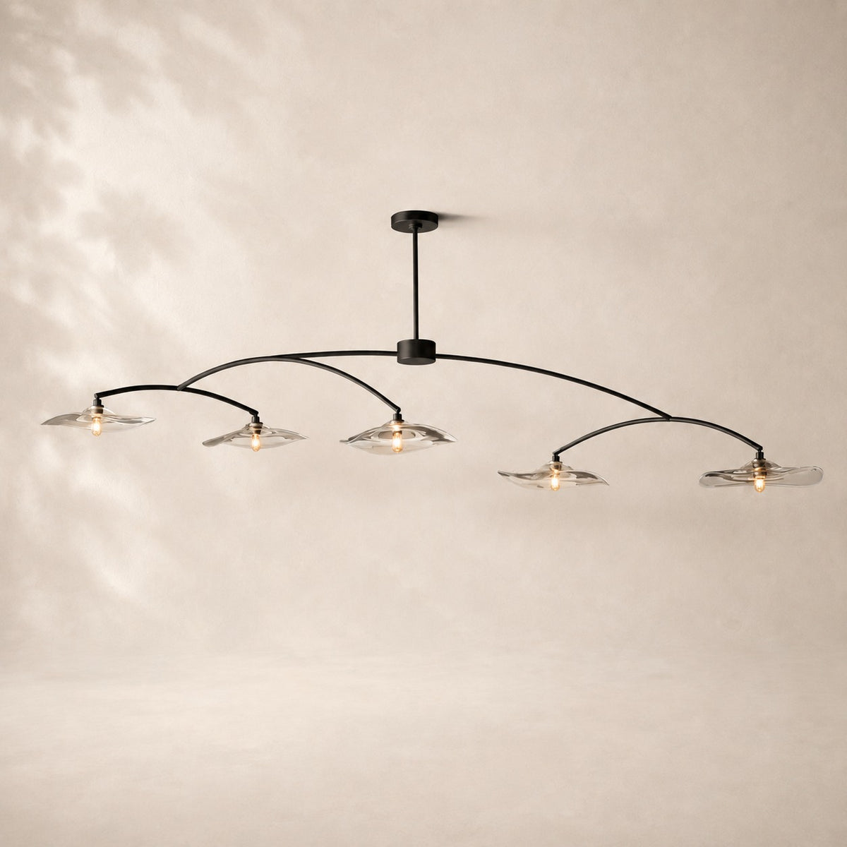 Lilaire Glass Linear Chandelier 80"