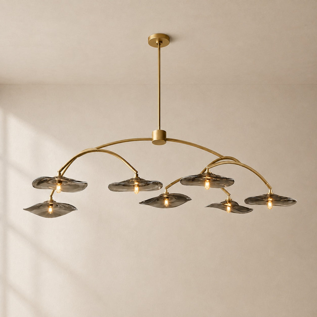 Lilaire Glass Round Chandelier 54"