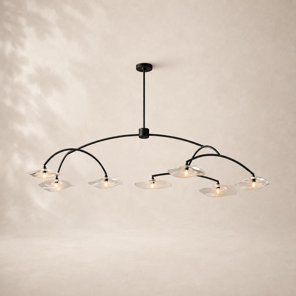 Lilaire Glass Round Chandelier 72"