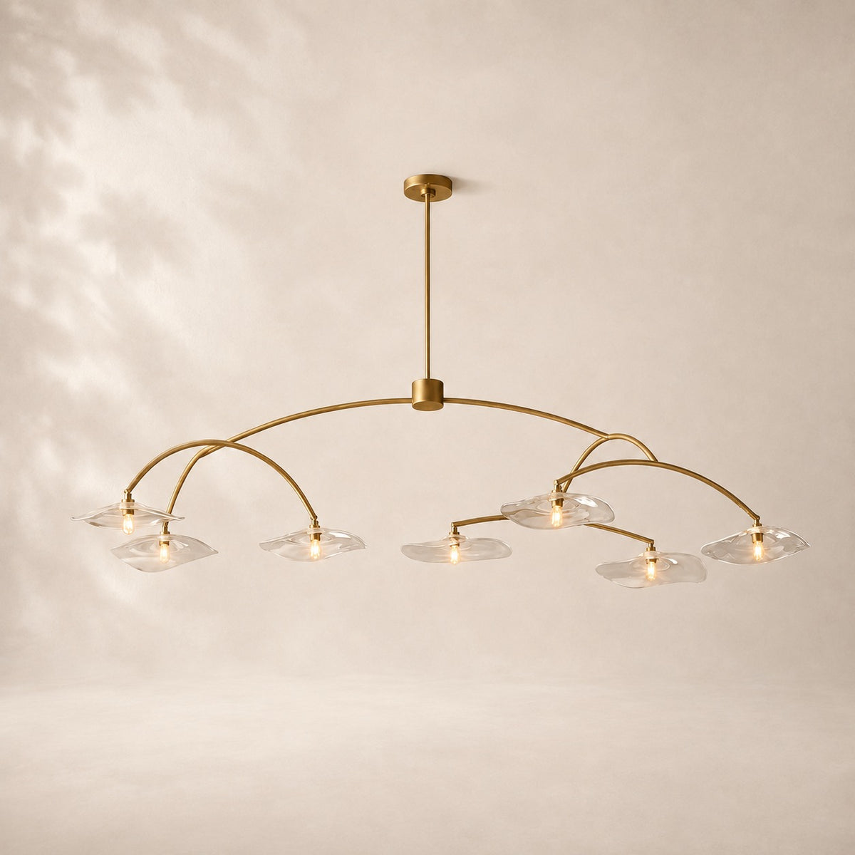 Lilaire Glass Round Chandelier 72"