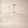 Lilaire Glass Linear Chandelier 60"