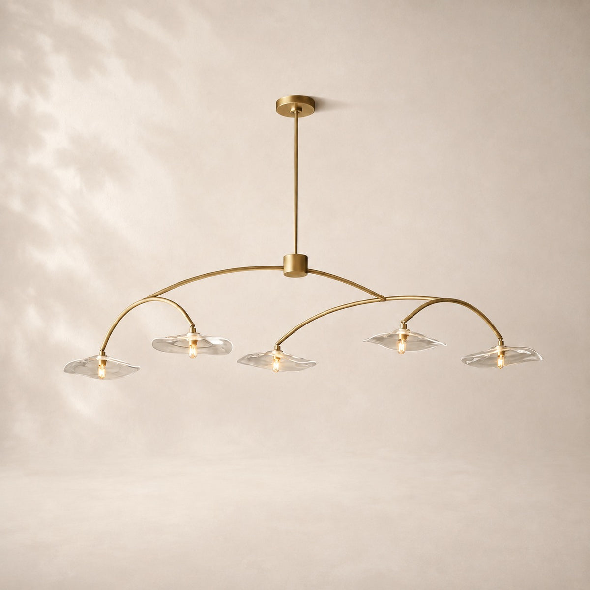 Lilaire Glass Linear Chandelier 60"