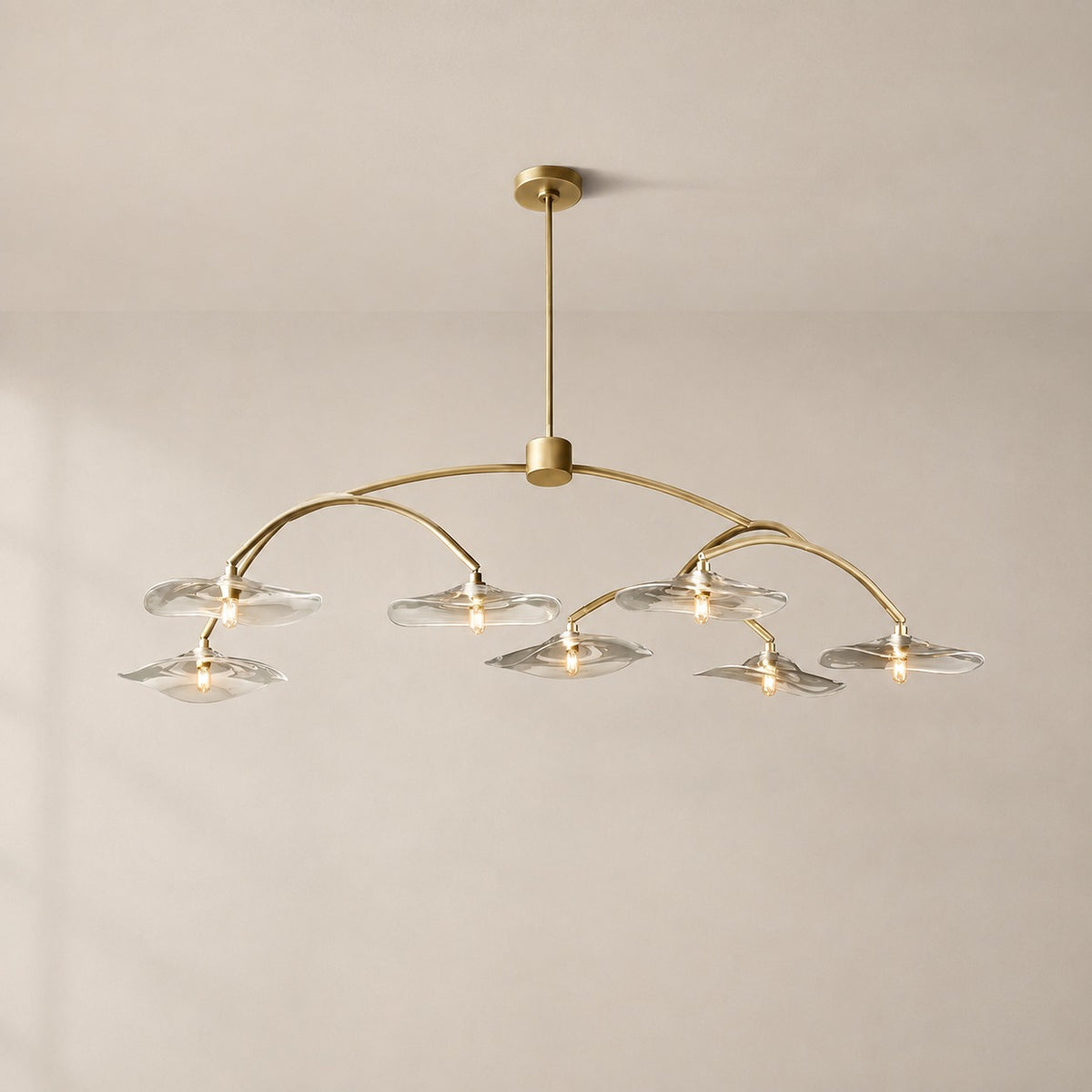 Lilaire Glass Round Chandelier 54"
