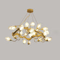 Lotus Brass Branch Chandelier - ebuylight