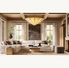 Louvette Round Chandelier 60"