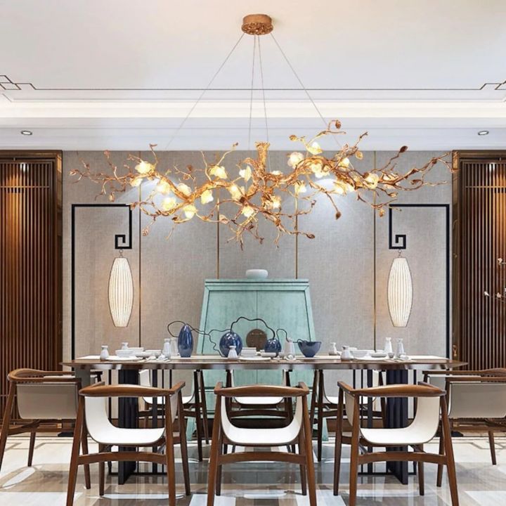 Luxury Flower Tree Linear Branch Chandelier