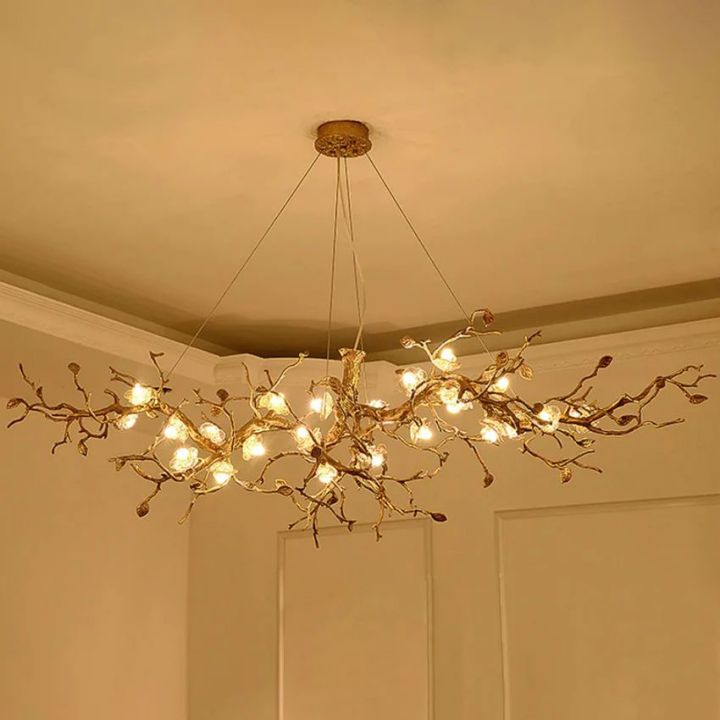 Luxury Flower Tree Linear Branch Chandelier