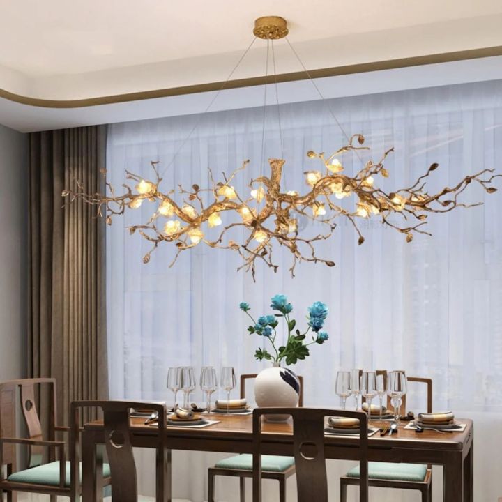 Luxury Flower Tree Linear Branch Chandelier