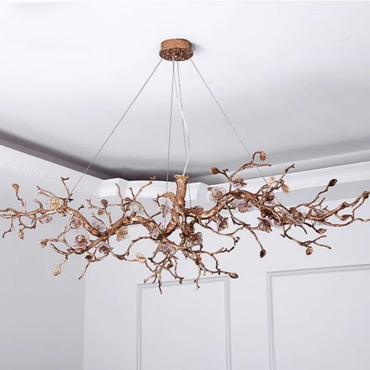 Luxury Flower Tree Linear Branch Chandelier