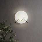 M Letter Alabaster Wall Sconce