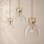 Macelle Glass Cloche Pendant 10" 14" 18"