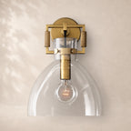 Macelle Glass Cloche Sconce 8" 10"
