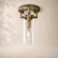 Macelle Glass Cylinder Flushmount