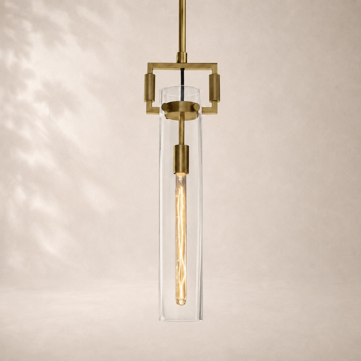 Macelle Glass Cylinder Pendant 12" 22"