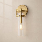 Macelle Glass Cylinder Sconce 9" 12" 16"