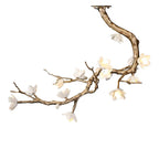 Noir Twisted Branch Ceramic Bloom Chandelier L31.5''