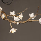Noir Twisted Branch Ceramic Bloom Chandelier L31.5''