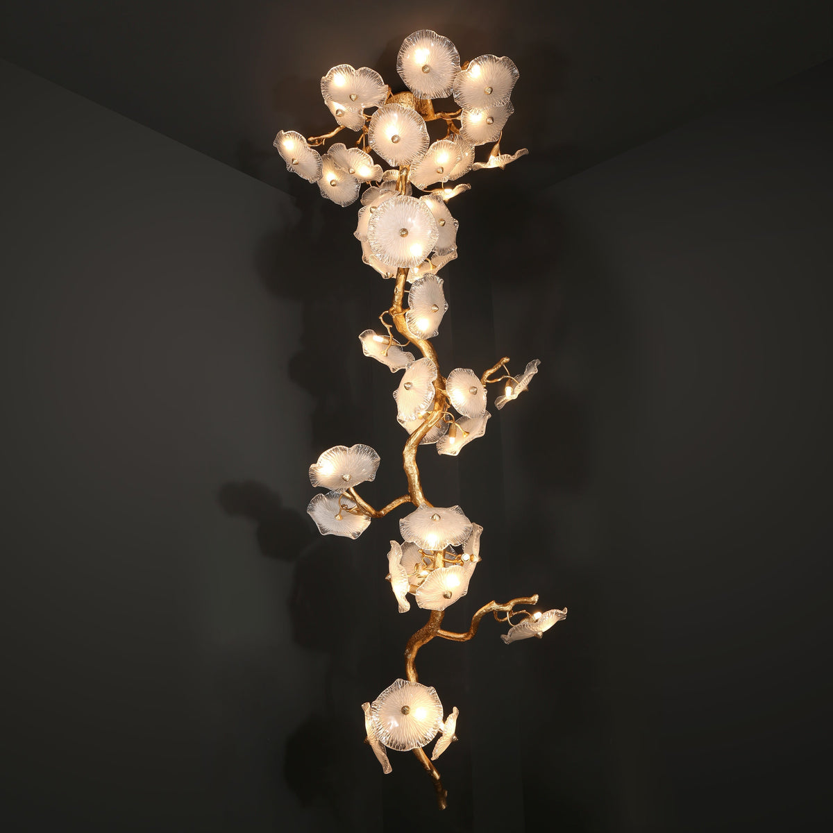 Magnolia Luxury Staircase Branch Chandelier