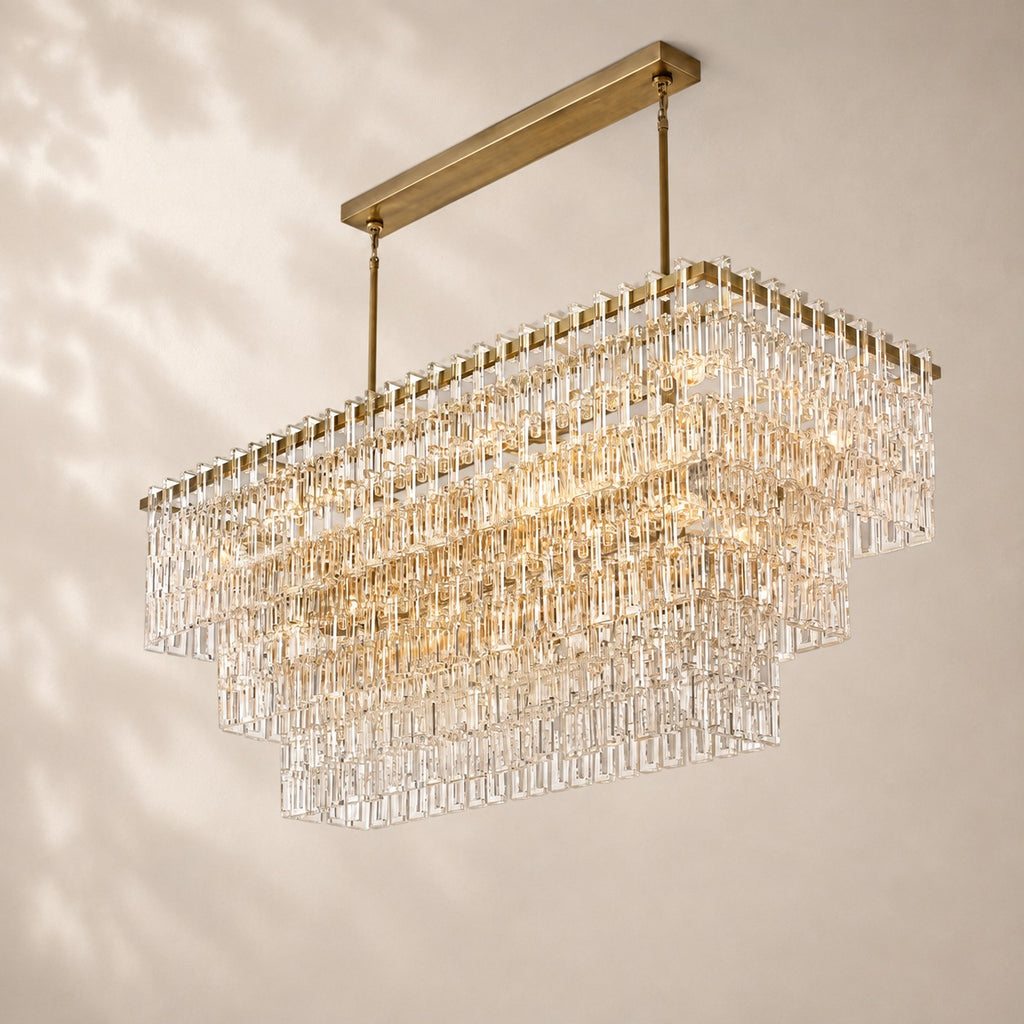 Marceau Tiered Rectangular Chandelier