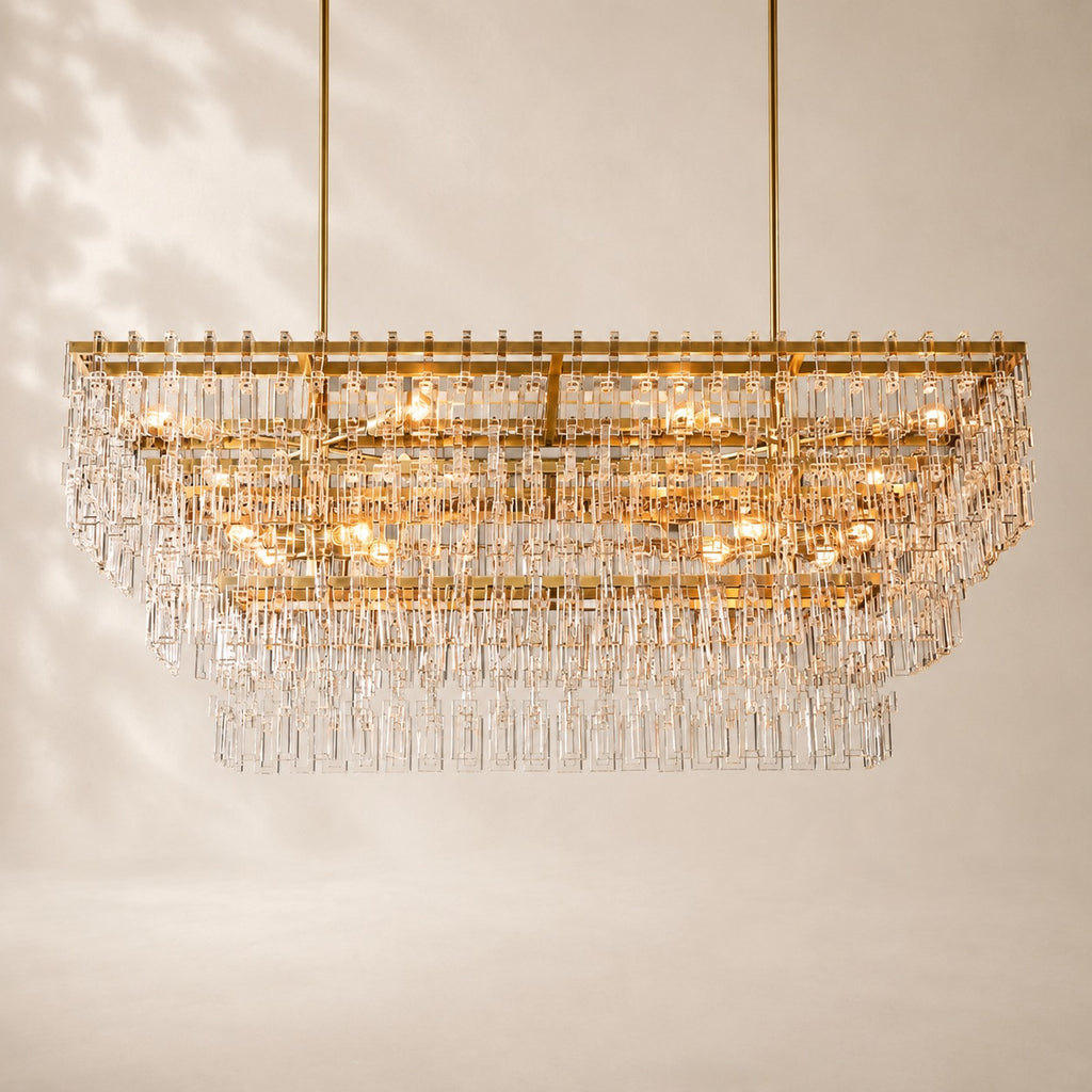 Marceau Tiered Rectangular Chandelier