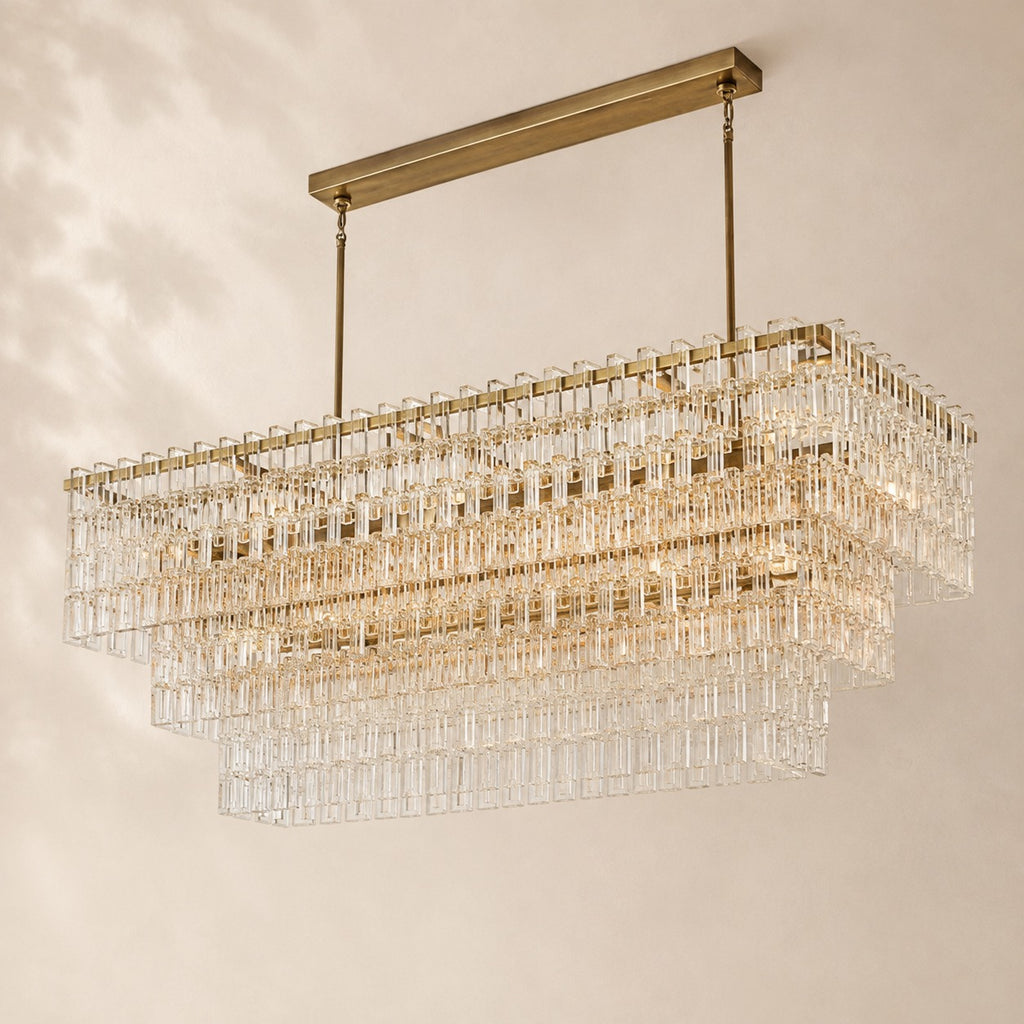 Marceau Tiered Rectangular Chandelier