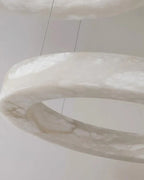 Stonecircle Modern Luxury Alabaster Ring Chandelier