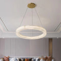 Stonecircle Modern Luxury Alabaster Ring Chandelier