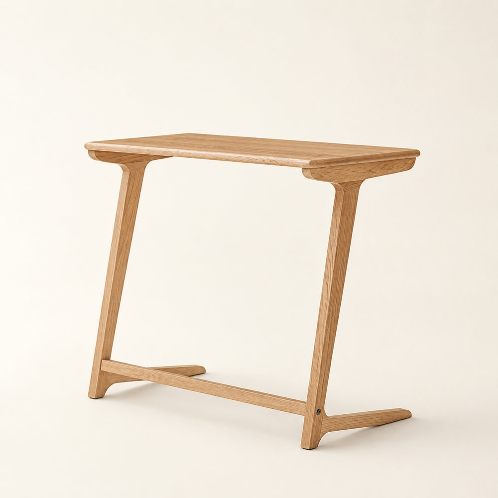 Mid-Century Modern Solid Wood Side Table