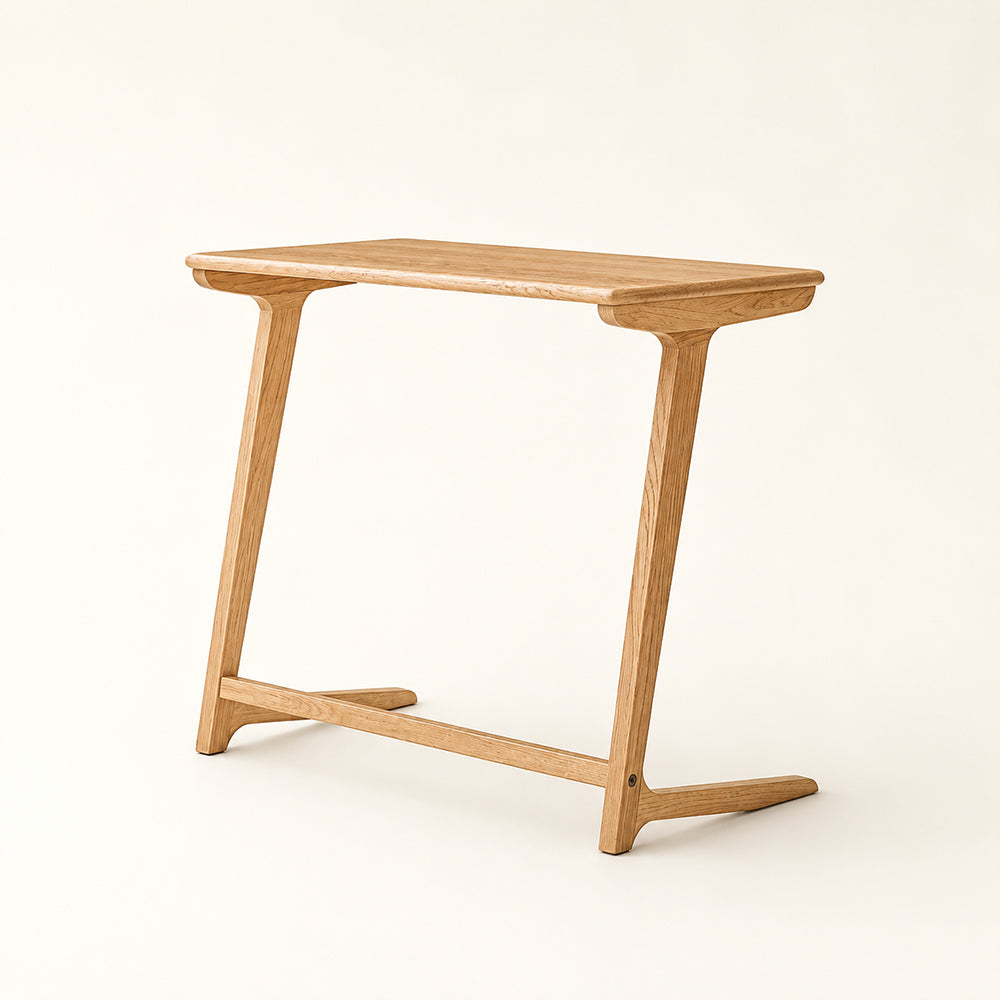 Mid-Century Modern Solid Wood Side Table