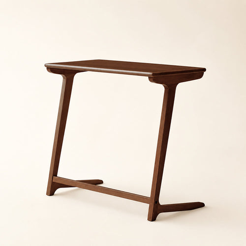 Mid-Century Modern Solid Wood Side Table