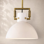 Macelle Milk Glass Cloche Pendant