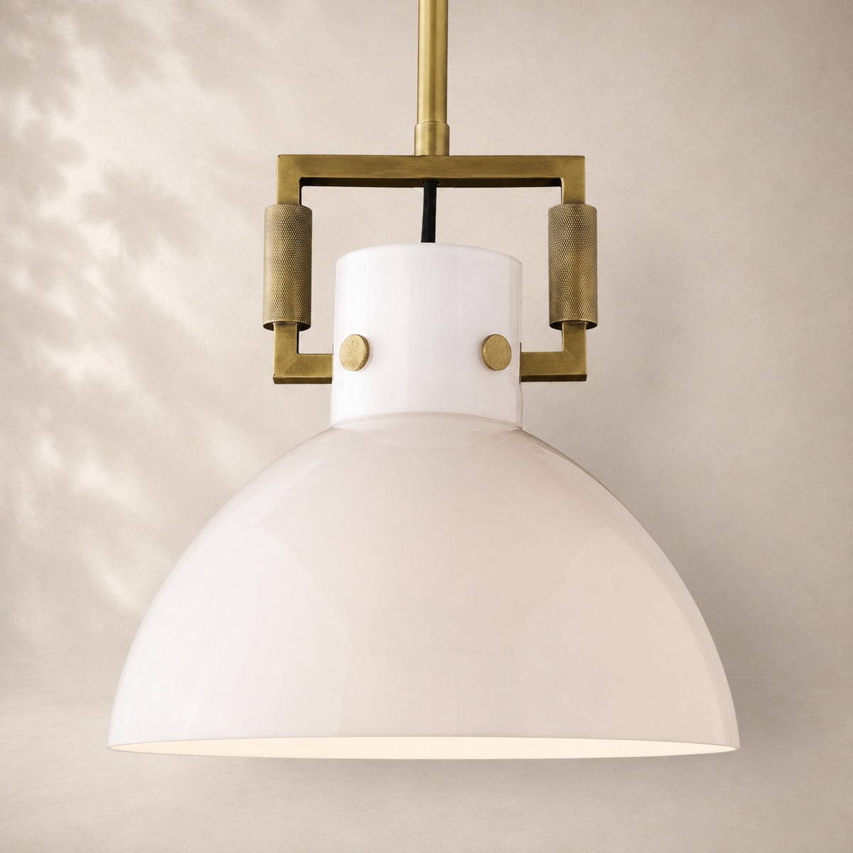 Macelle Milk Glass Cloche Pendant