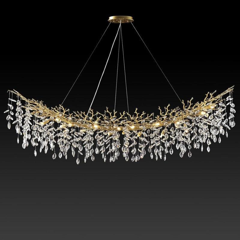 Modern Ice Eye Crystal Branch Chandelier