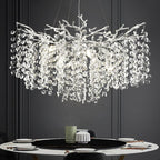 Modern Ice Eye Crystal Branch Linear Chandelier 55"