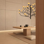 Noir Ceramic Bloom Branch Chandelier D55''