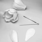 Noir Ceramic Bloom Branch Chandelier D55''