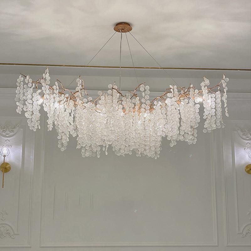 Monroe Modern Linear Branch Chandelier L47.2"&L59"