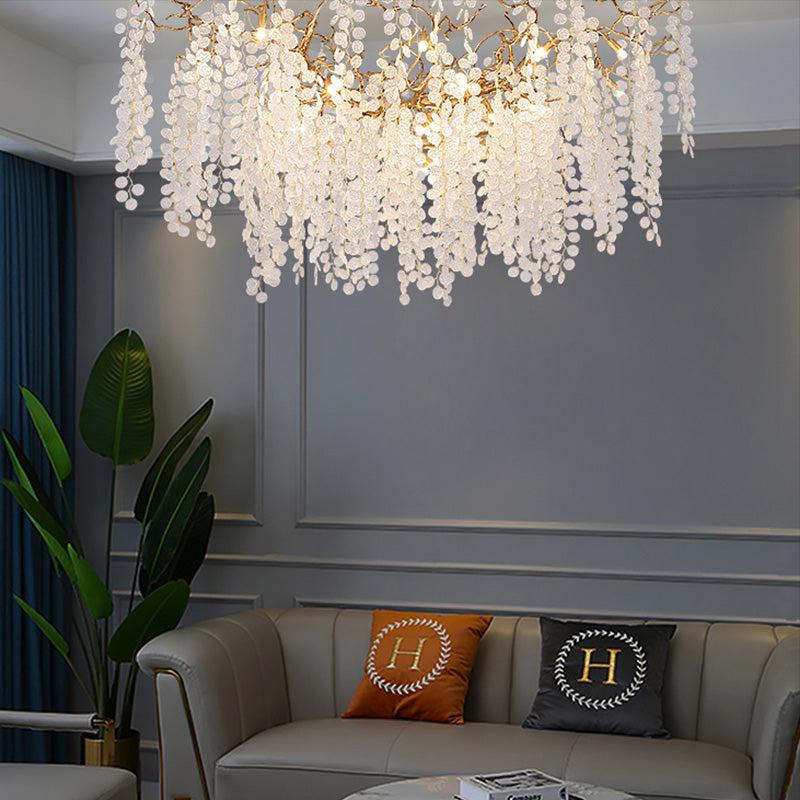 Monroe Modern Linear Branch Chandelier L47.2"&L59"