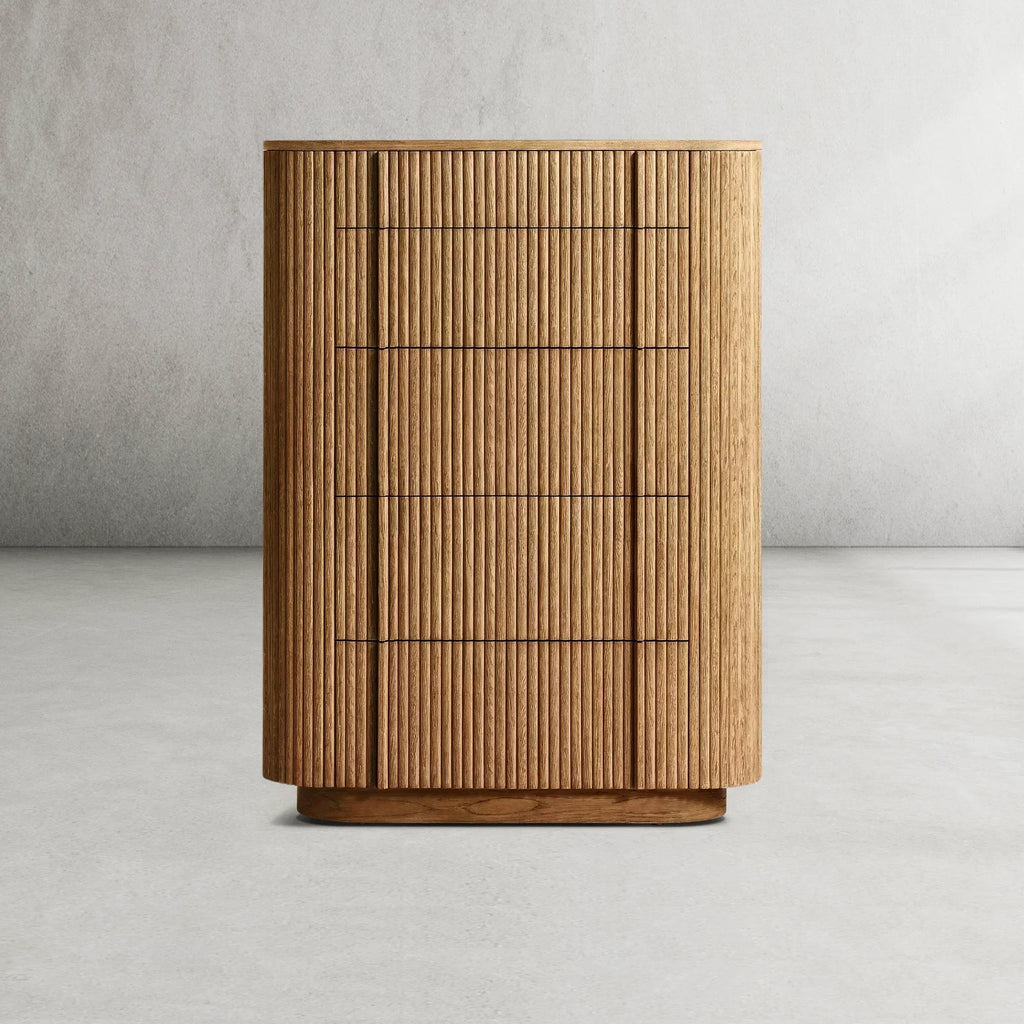 Mulvane Modern Cabinet 5-Drawer Narrow Dresser
