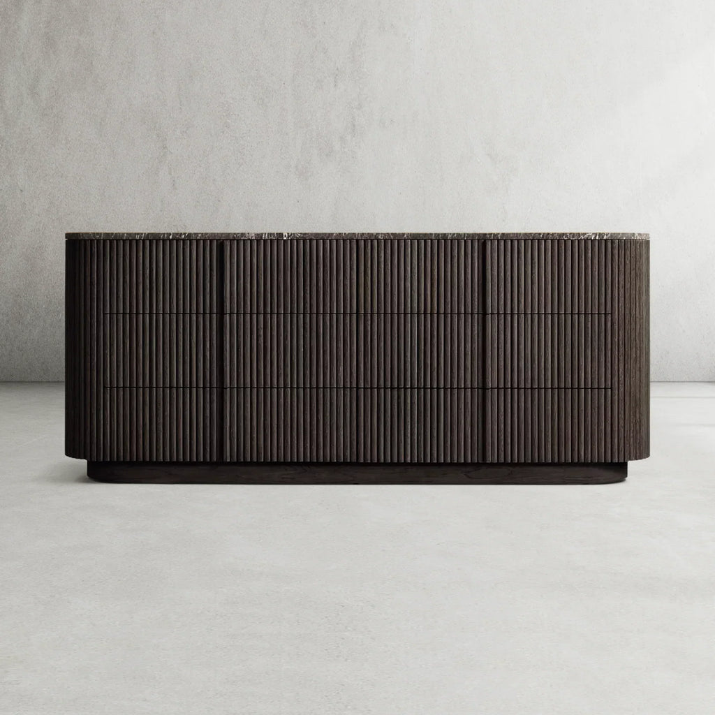 Mulvane Modern Stone 6-Drawer Dresser