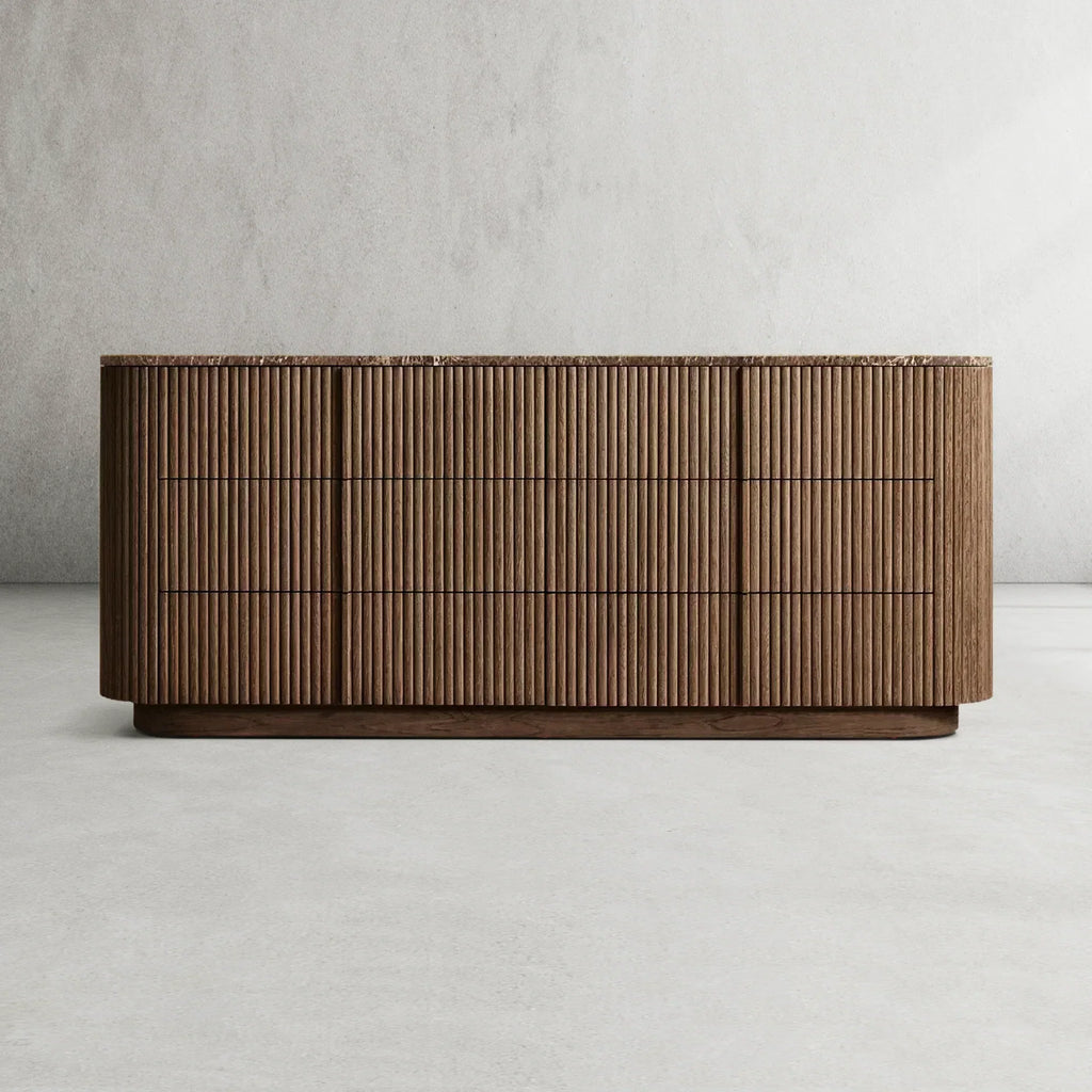 Mulvane Modern Stone 6-Drawer Dresser