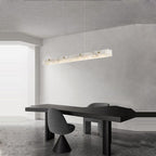 Natural Alabaster Kitchen Island Pendant 60"W