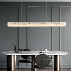 Natural Alabaster Kitchen Island Pendant 60"W