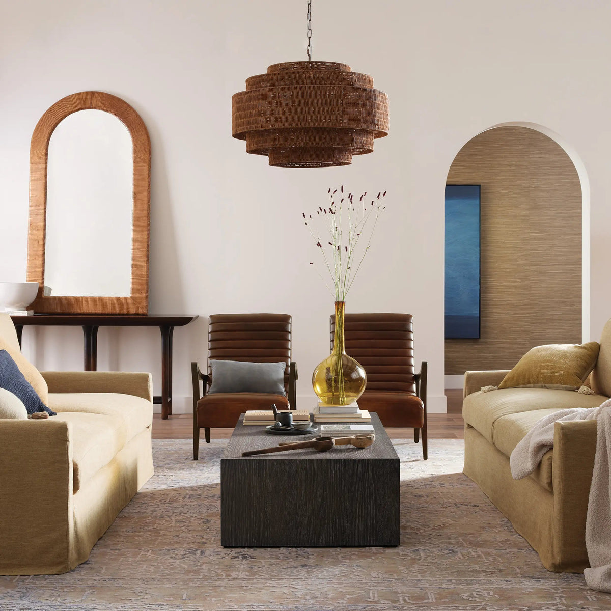 Weavefall Chandelier 28'' 40''D