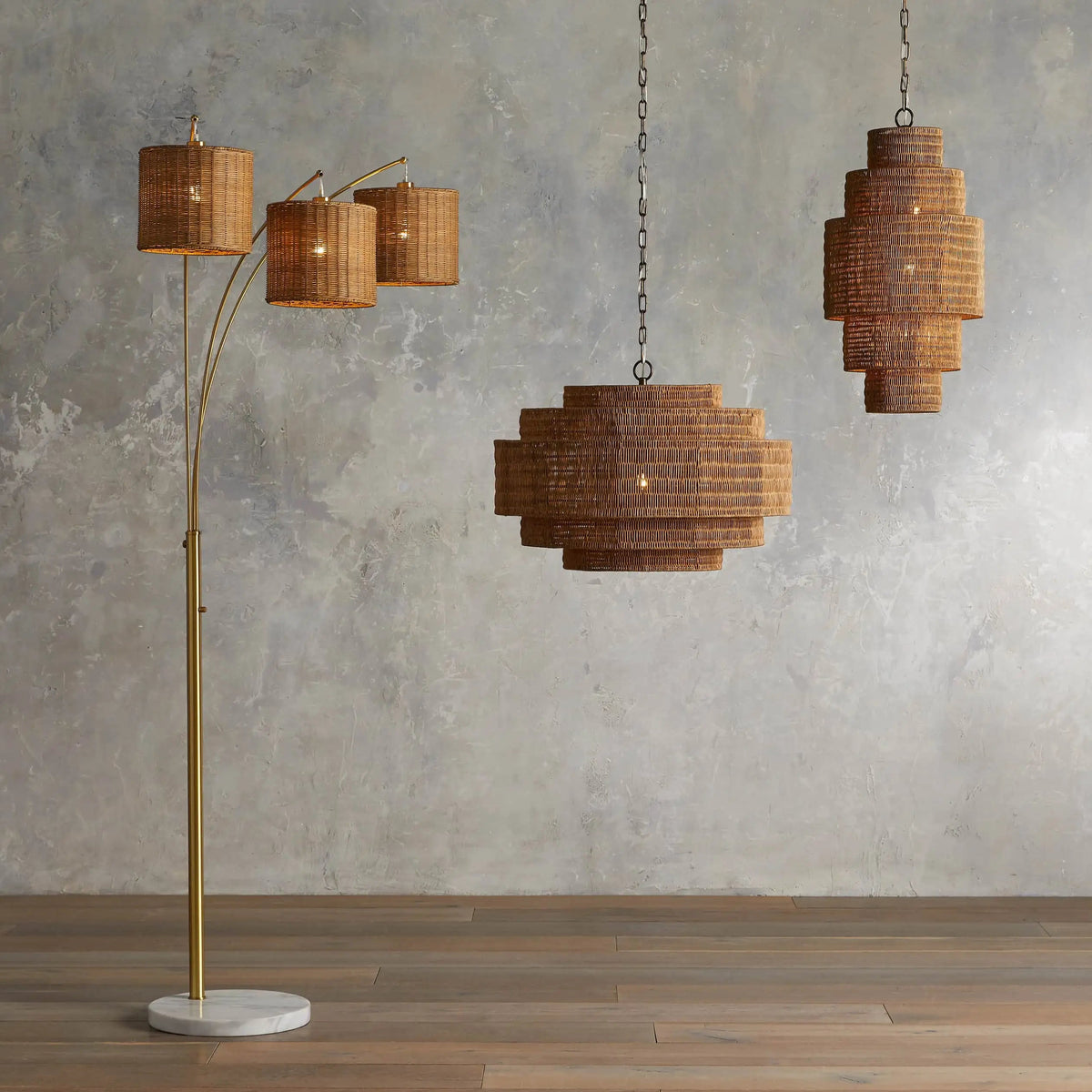 Weavefall Chandelier 28'' 40''D