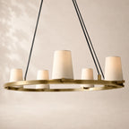 Pauvelle Fabric Shade Round Chandelier 36"