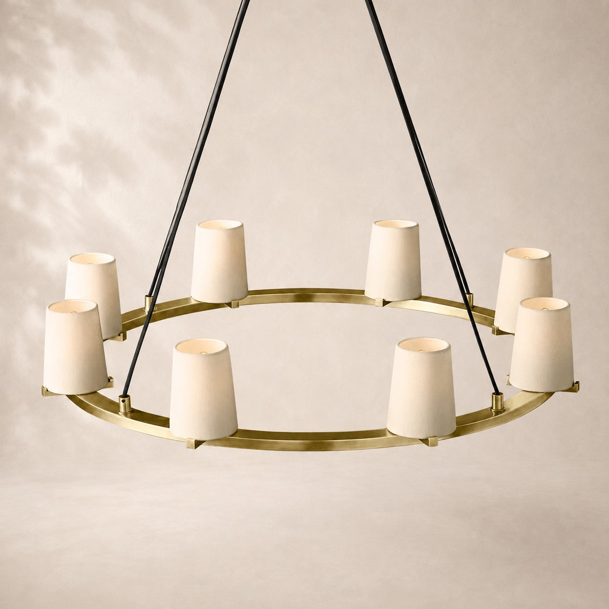 Pauvelle Fabric Shade Round Chandelier 36"