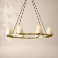 Pauvelle Fabric Shade Round Chandelier 36"